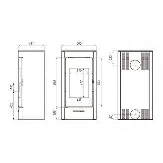 Печь DEFRO HOME ORTI, 9 кВт