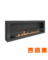 Биокамин SteelHeat WALL ONE 1700 черный