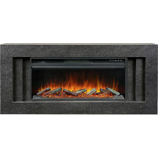 Каминокомплект Line 42 темный серый с очагом Vision 42 LOG LED