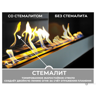 Биокамин в линейном портале Айдахо со стемалитом (ZeFire)