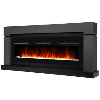 Каминокомплект Lindos Long графит с очагом Electrolux Infinity EFP/P-1600ULS