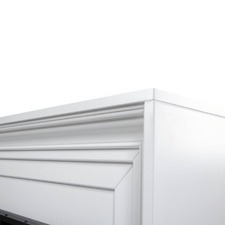 Каминокомплект Stretto Long белый с очагом Electrolux Infinity EFP/P-1600ULS