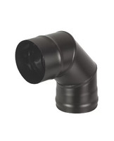 Колено BLACK (AISI 430 1,0мм) 90* 3-х секц.