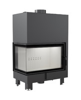 Топка с водяным контуром MBO/PW/15/L/BS/W, Г-образное стекло слева, змеевик