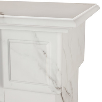 Электрокамин RealFlame Carolina Marble 25,5 WT Saphir 25,5 LED