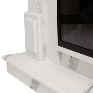 Электрокамин RealFlame Carolina Marble 25,5 WT Saphir 25,5 LED