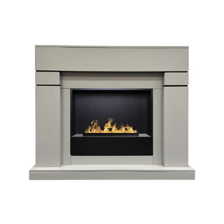 3D электрокамин Lindelse 26 GR серый BLACK ВСТАВКА + 3D CASSETTE 630 Panel