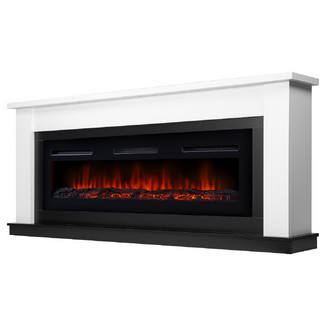 Каминокомплект Canto Long белый с очагом Electrolux Infinity EFP/P-1600ULS