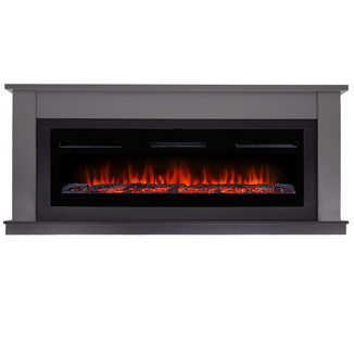 Каминокомплект Canto Long графит с очагом Electrolux Infinity EFP/P-1600ULS