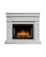 Каминокомплект Bricks 25U камень белый, белая эмаль с очагом Electrolux: EFP/P-2520LS N угловой