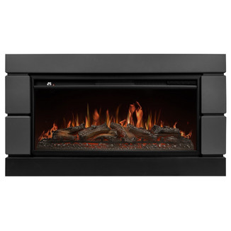 Каминокомплект Firelight Moderno 40 графит с очагом Aurora RTFP/P-AR40LS