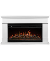 Каминокомплект Firelight California 40 белый с очагом Aurora RTFP/P-AR40LS