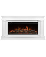 Каминокомплект Firelight  Olympia 40 белый с очагом Aurora RTFP/P-AR40LS