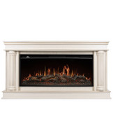 Каминокомплект Firelight Olympia 40 слоновая кость патина с очагом Aurora RTFP/P-AR40LS