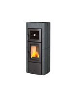 Печь-камин La Nordica Ester Forno Evo Petra - Vulcan (серый камень)