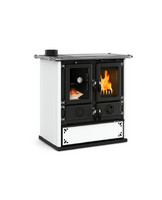 Печь-камин La Nordica ROSETTA SINISTRA STEEL BIANCO PUNTINATO (белый)