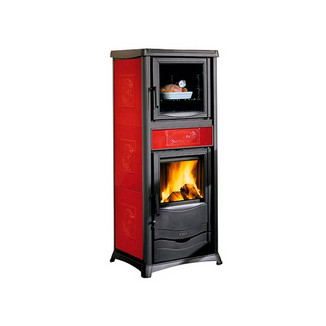 Печь-камин La Nordica TERMOROSELLA PLUS FORNO DSA 4,0 LIBERTY BORDEAUX (бордовый)