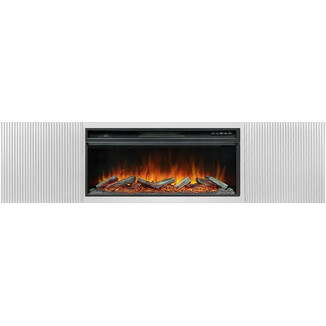 Каминокомплект тумба Sanremo Бьянко белый с очагом Vision 42 LOG LED