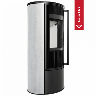 Печь Kratki PRO ERIK WHITE NATURAL