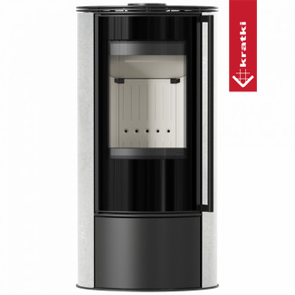 Печь Kratki PRO ERIK WHITE NATURAL