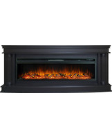 Каминокомплект Rome 60 темный шоколад с очагом Vision 60 LOG LED