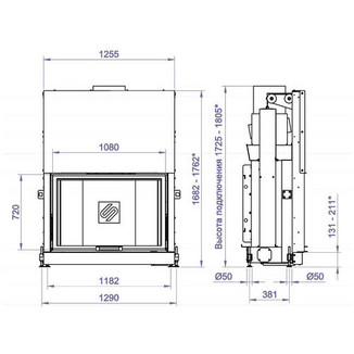 Каминная топка F 1100W (Stav)