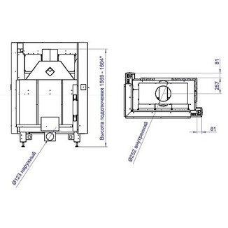 Каминная топка CFR 1000W (Stav)