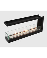 Встроенный биокамин Lux Fire Торцевой 1090 S