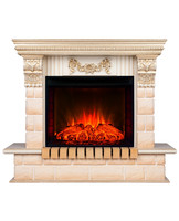Электрокамин RealFlame Gracia 25,5 WT с очагом Evrika 25,5 LED