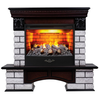 3D электрокамин Country LUX Rock 25,5 AO с очагом Firestar 25,5 3D