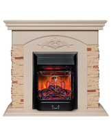 Электрокамин Neapolis WT с очагом Majestic Lux Black