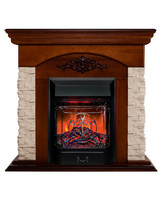 Электрокамин Neapolis STD NT с очагом Majestic Lux Black