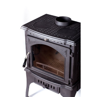 Чугунная отопительная печь с плитой Cooker