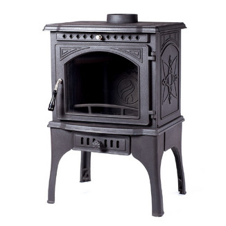 Чугунная отопительная печь с плитой Cooker