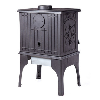 Чугунная отопительная печь с плитой Cooker