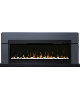 Каминокомплект Lindos cерый графит линейный с очагом Ignite XLF50