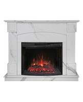 Электрокамин RealFlame Carolina Marble 25,5 WT Evrika 25,5 LED
