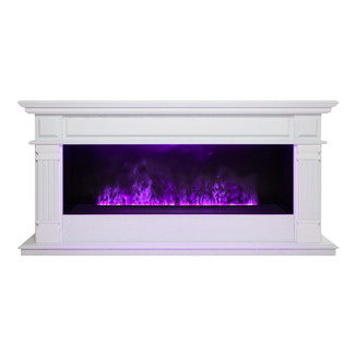 3D электрокамин Islandia CST 1000 WT с очагом Cassette 1000 3D LED RGB