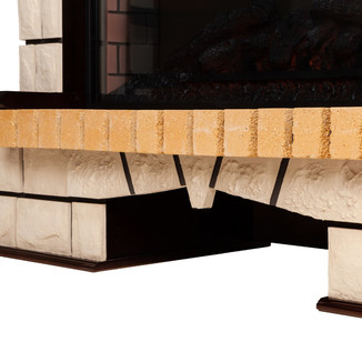 3D электрокамин Stone Corner 26 AO c очагом Helios SBG 3D