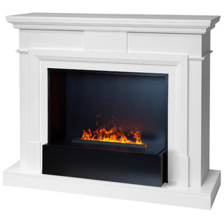 3D электрокамин RealFlame Marco 26 WT Black вставка + 3D Cassette 630 Panel
