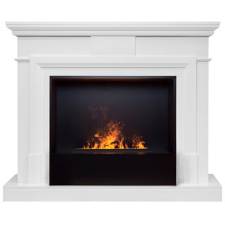 3D электрокамин RealFlame Marco 26 WT Black вставка + 3D Cassette 630 Panel