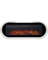 Каминокомплект Soho белый с черным с очагом Vision 60 LOG LED