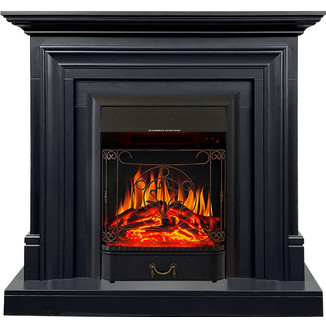 Каминокомплект Bradford с очагом Majestic Black серый графит