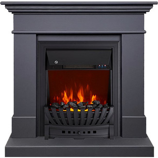 Каминокомплект California SFT cерый графит с очагом Aspen Black
