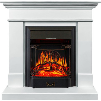 Каминокомплект California SFT белый с очагом Majestic FX Black