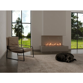 Автоматический биокамин Lux Fire Smart Flame 1400 RC INOX
