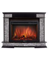Каминокомплект Scala 25S сланец скалистый серый, шпон венге с очагом Electrolux EFP/P-2520LS N