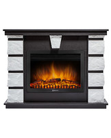 Каминокомплект Excalibur 25 камень белый, шпон венге с очагом Electrolux: EFP/P-2520LS N