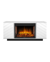 Каминокомплект Como 30 белый, черный с очагом Electrolux: EFP/P-3020LS N