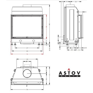Каминная топка АСТОВ М 700
